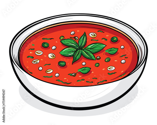 tomato soup with basil
