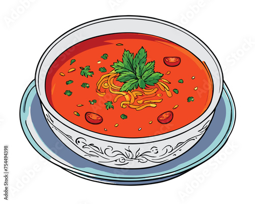 tomato soup with basil