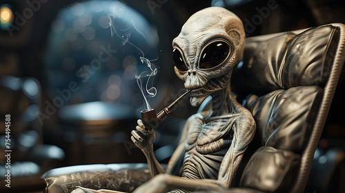 alien smoking
