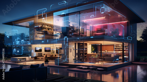 Smart home technology integrates various household devices for enhanced convenience. Generative AI
