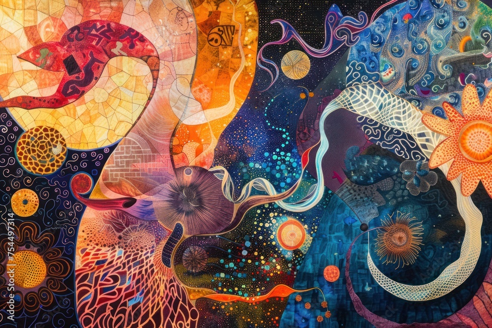 The cosmic background presents a vast expanse of stars, nebulae, and galaxies, evoking a sense of awe and wonder at the mysteries of the universe The cosmic background presents a vast expanse of stars, nebulae, and galaxies, evoking a sense of awe and wonder at the mysteries of the universe
