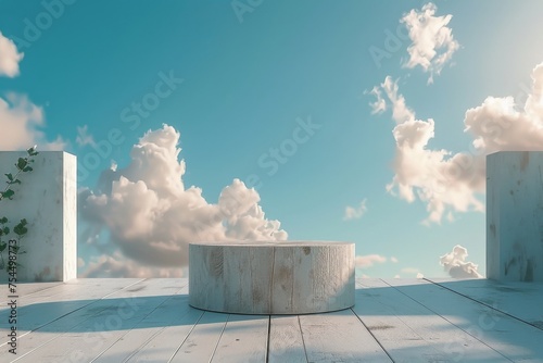 White Vase Next to Wooden Table