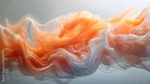Ethereal smoke patterns with soft color transitions, creating a dreamy abstract background