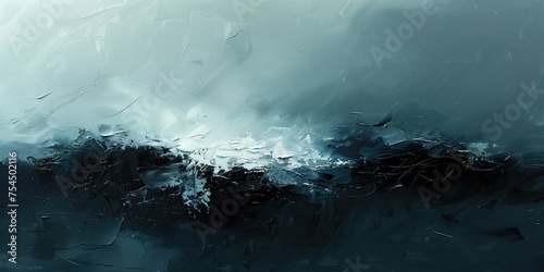 Mystic Ocean Waves  Dramatic Abstract Sea Art  paint art