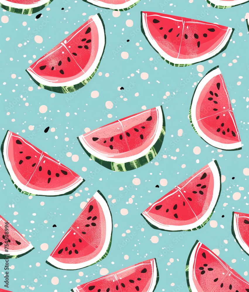 Background with watermelon slices Background with watermelon slices