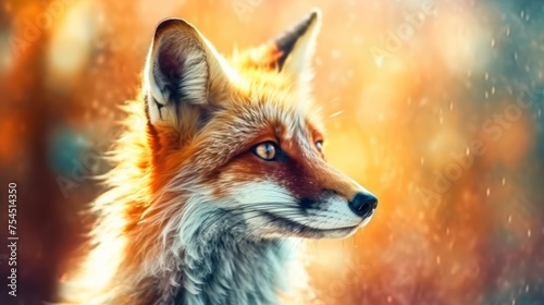 close up fox eyes and face © kucret