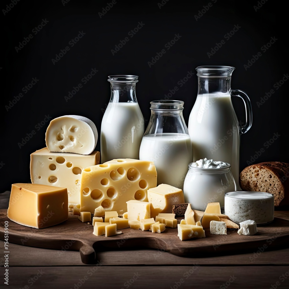 various types of dairy products, animal origin