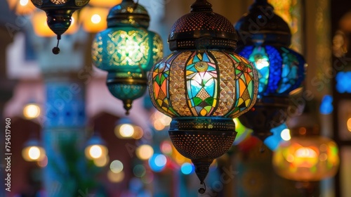 Explore the intricate beauty of Ramadan s decorative arts where intricate patterns and designs adorn mosques and lanterns  weaving a tapestry of color and light that symbolizes the richness of Islamic