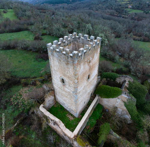Tower of the City of Valdeporres in the Merindad of Valdeporres. The Merindades region. Burgos. Castile and Leon. Spain. Europe photo