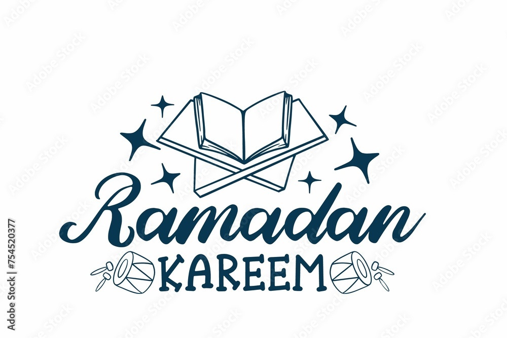 Ramadan kareem wallpaper and card you can use anywhere also negative space 