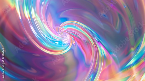 Psychedelischer, holographischer Hintergrund in bunten Farben