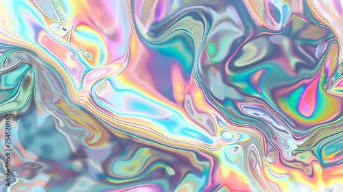 Psychedelischer, holographischer Hintergrund in bunten Farben