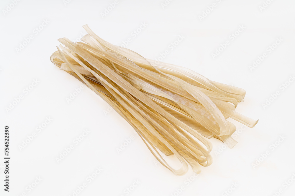 Various sweet potato vermicelli on monochrome background Various sweet potato vermicelli on monochrome background