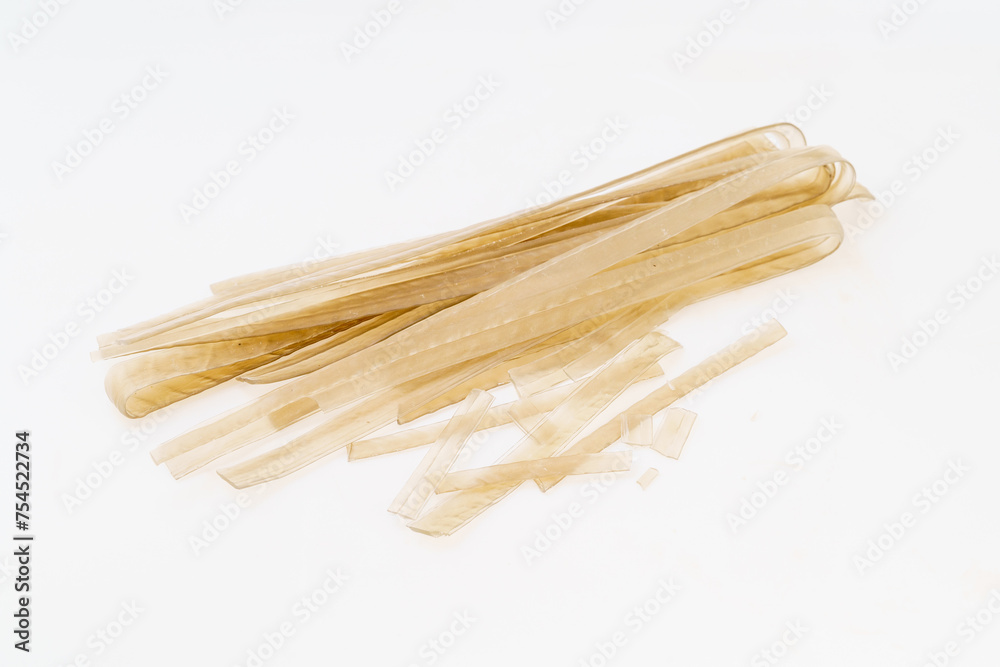 Various sweet potato vermicelli on monochrome background Various sweet potato vermicelli on monochrome background