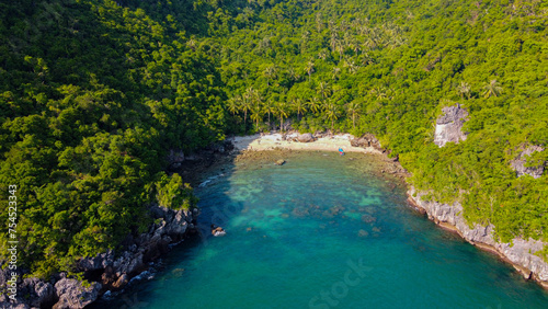 Isla tropical paradisiaca desertica. 