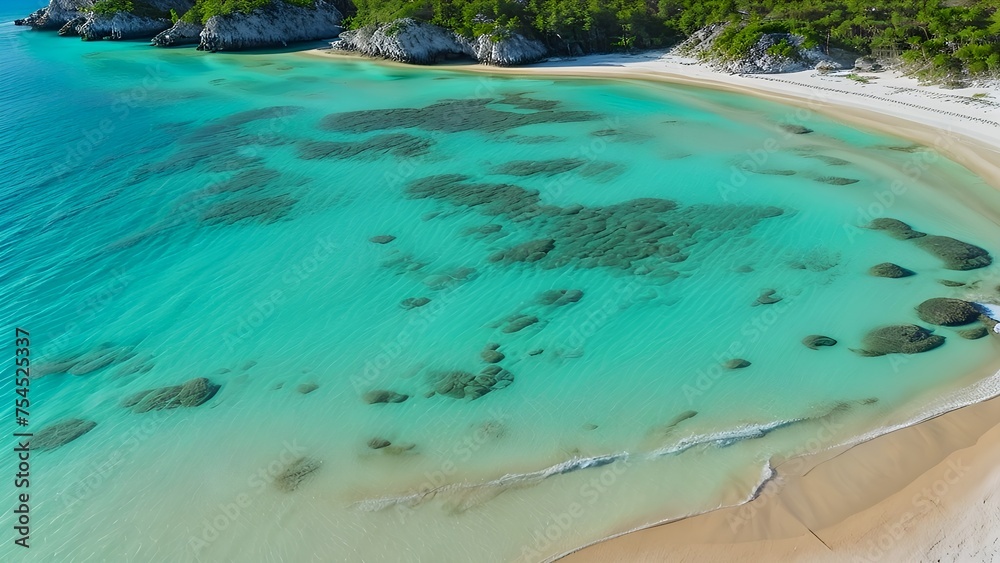 Obraz premium Abstrakter Hintergrund für Design, Sandpflüge der Ozeanküste 4.