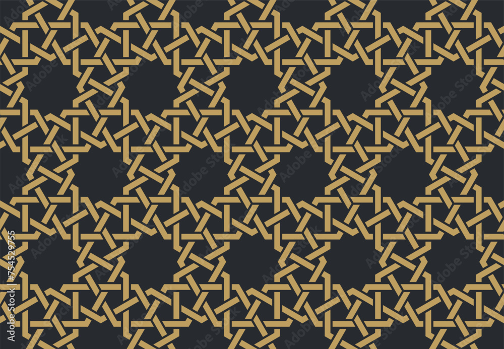 Seamless geometric pattern in authentic arabian style. Seamless geometric pattern in authentic arabian style.