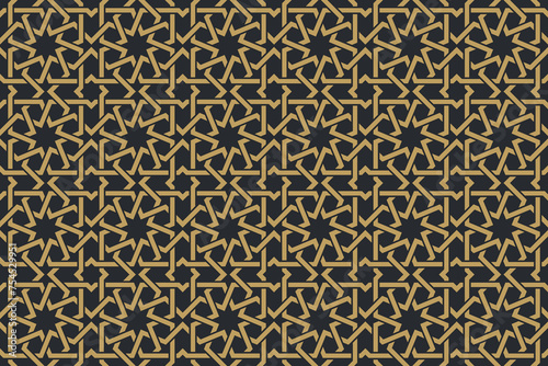 Seamless geometric pattern in authentic arabian style.