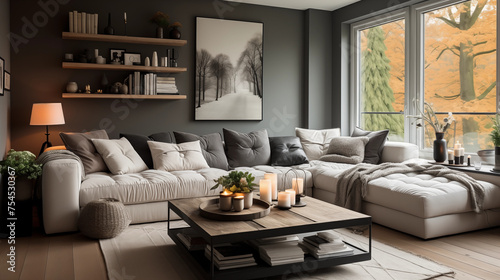 modern living room gray tune 