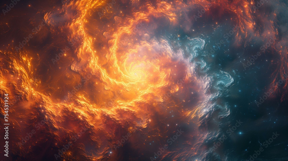 Cosmic Nebula Clouds in Deep Space