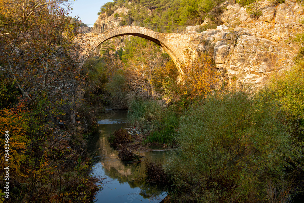 Clandras the bridge was built on the Banaz Stream approximately 2500 years ago.