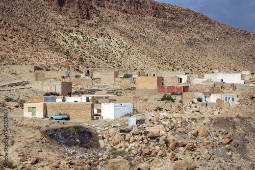 Ruins in Toujane Berber village near Matmata city, Kebili Governorate, Tunisia photo