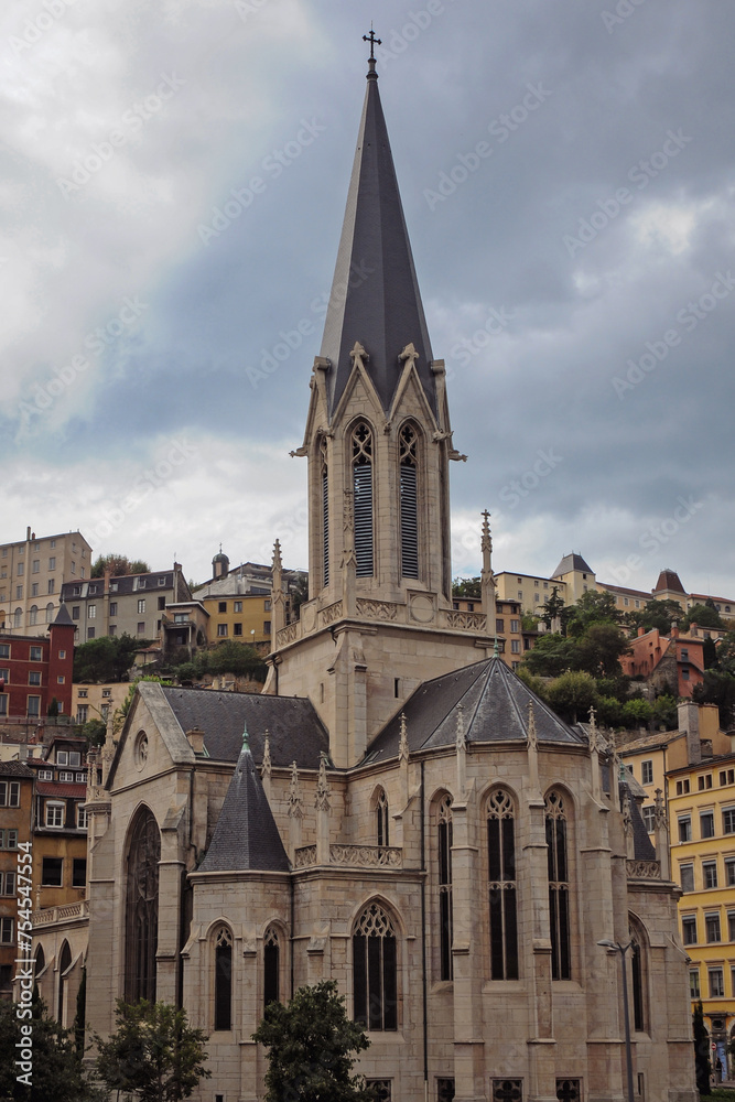 Saint George Church in Lyon city in France
