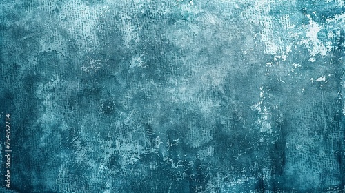 A grainy blue, vintage-style background. Blue grainy texture illustration in retro vintage style. Frame for collages and posters.