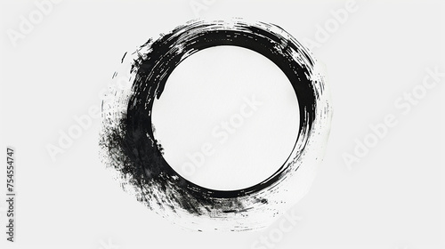 creative black bold line circle shape frames on white background card, greeting cards , covers, banners and posters for walls, beautiful paint art 