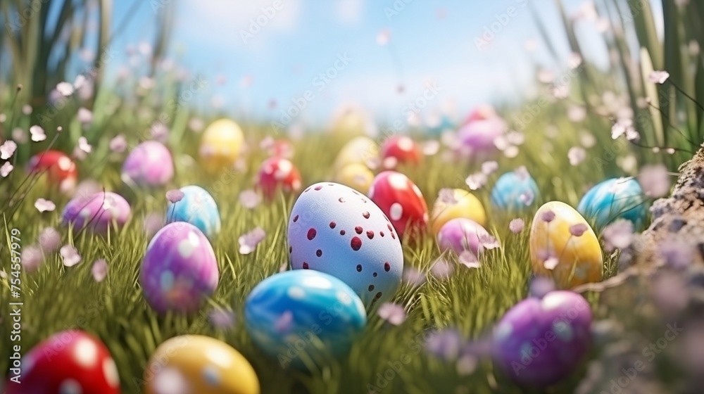 Easter hunting concept