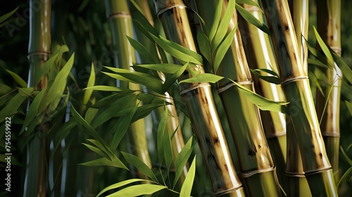 Texture with Bamboo Pattern 8K 4K Photorealistic
