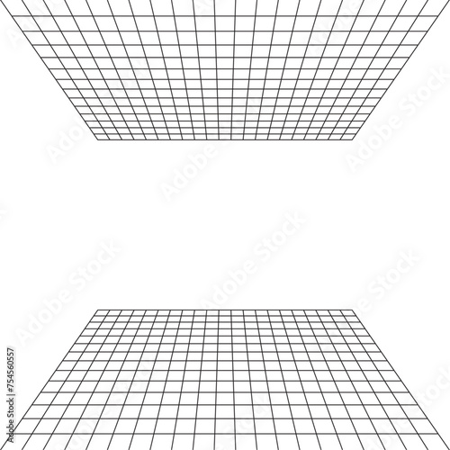 vector 3D wireframe shapes