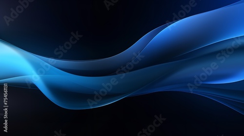 White Blue Black Blurred Abstract Gradient on