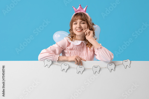 Tooth Fairy with paper teet...