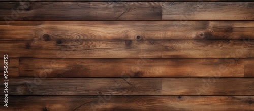 This close-up shot showcases the detailed texture of a dark coffee brown wooden plank wall. Each plank is visible, emphasizing the natural wood grain and variation in color.