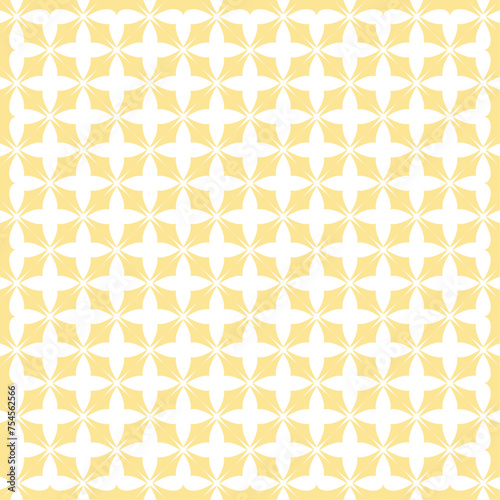 vector seamless pattern with yellow flowers for background, wallpaper, packaging, wrapping paper, etc.