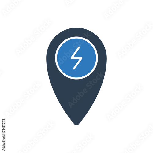 Free Download Ev Charger Location Icon - GFXLoad