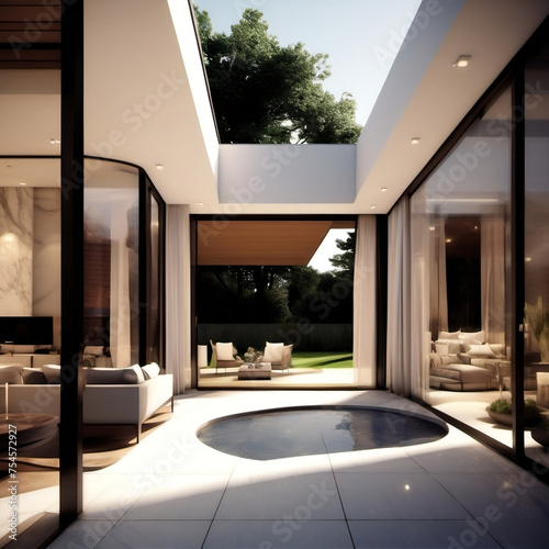 example of a beautiful living room interior outside the house