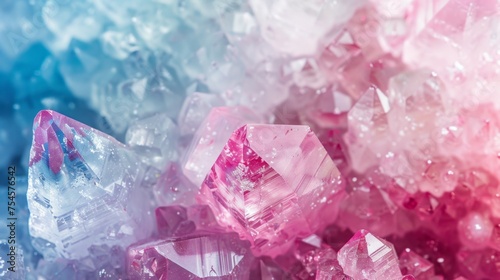 Beautiful tourmaline background in pink and light blue