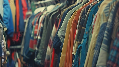 vintage second hand clothing store