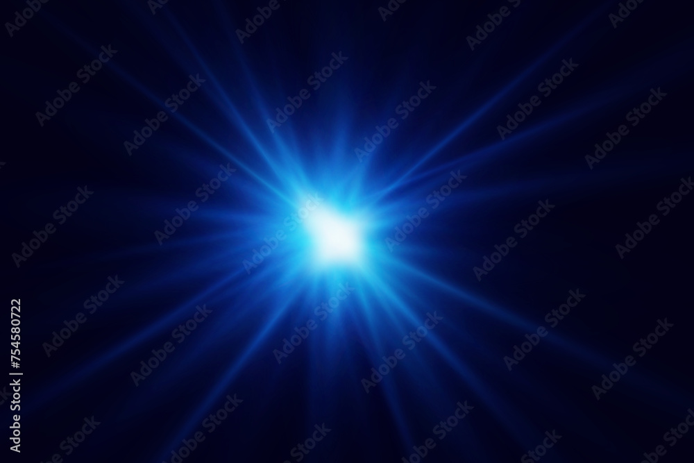 
The star flashed with bright light. The glowing light explodes. The effect of glare and light. Flash of sunlight with rays.