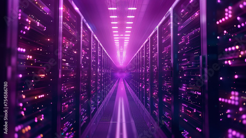 The data warehouse has a dark purple hue © MAZCEMA STUDIO