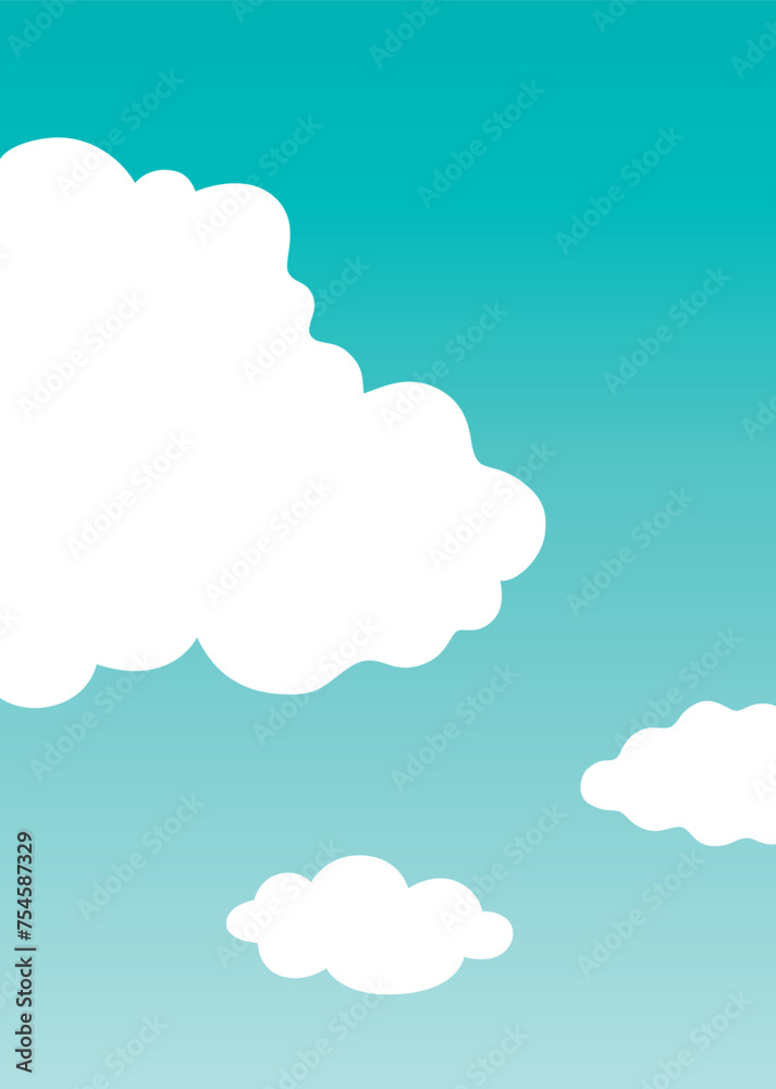 シンプルな空の背景イラスト素材 シンプルな空の背景イラスト素材