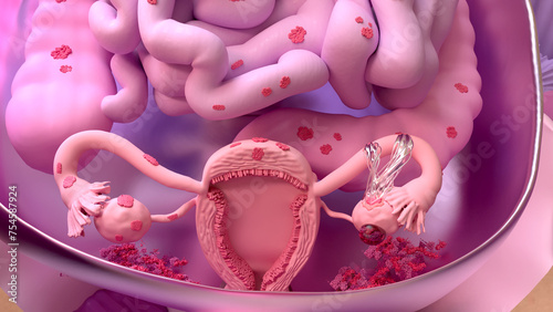 Endometriosis, disease of the female reproduction system