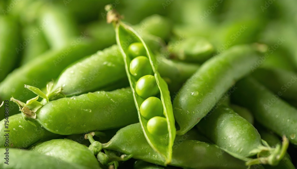 Full frame shot abundance of vibrant green bean pods Full frame shot abundance of vibrant green bean pods
