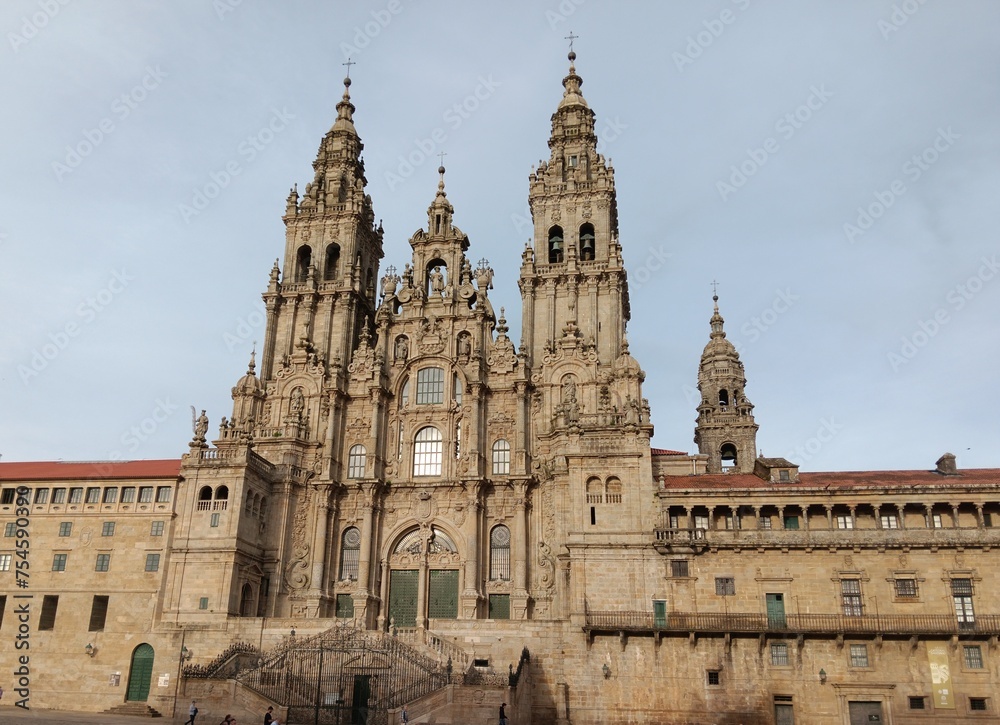 Fachada de la Catedral de Santiago de Compostela, Galicia