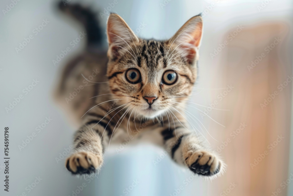 Obraz premium cute kittens running towards the camera