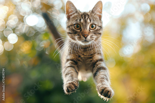 cute kittens running towards the camera © Djomas