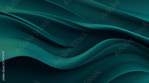 Mystical Waves in Duck Egg Blue: A Dark, Glittering Abstract Visual Experience