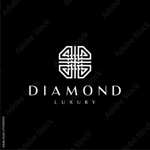 Celtic Knot for jewellery logo design inspiration vector	
